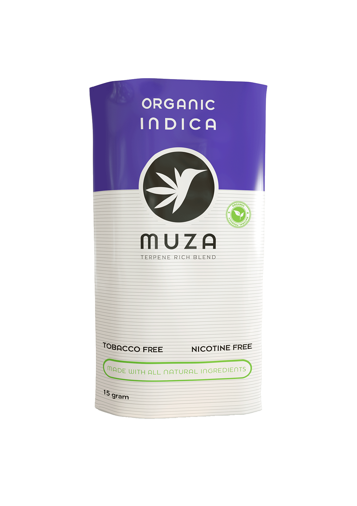 MUZA Organic Herbal Blend -RYO Indica (Pouch)