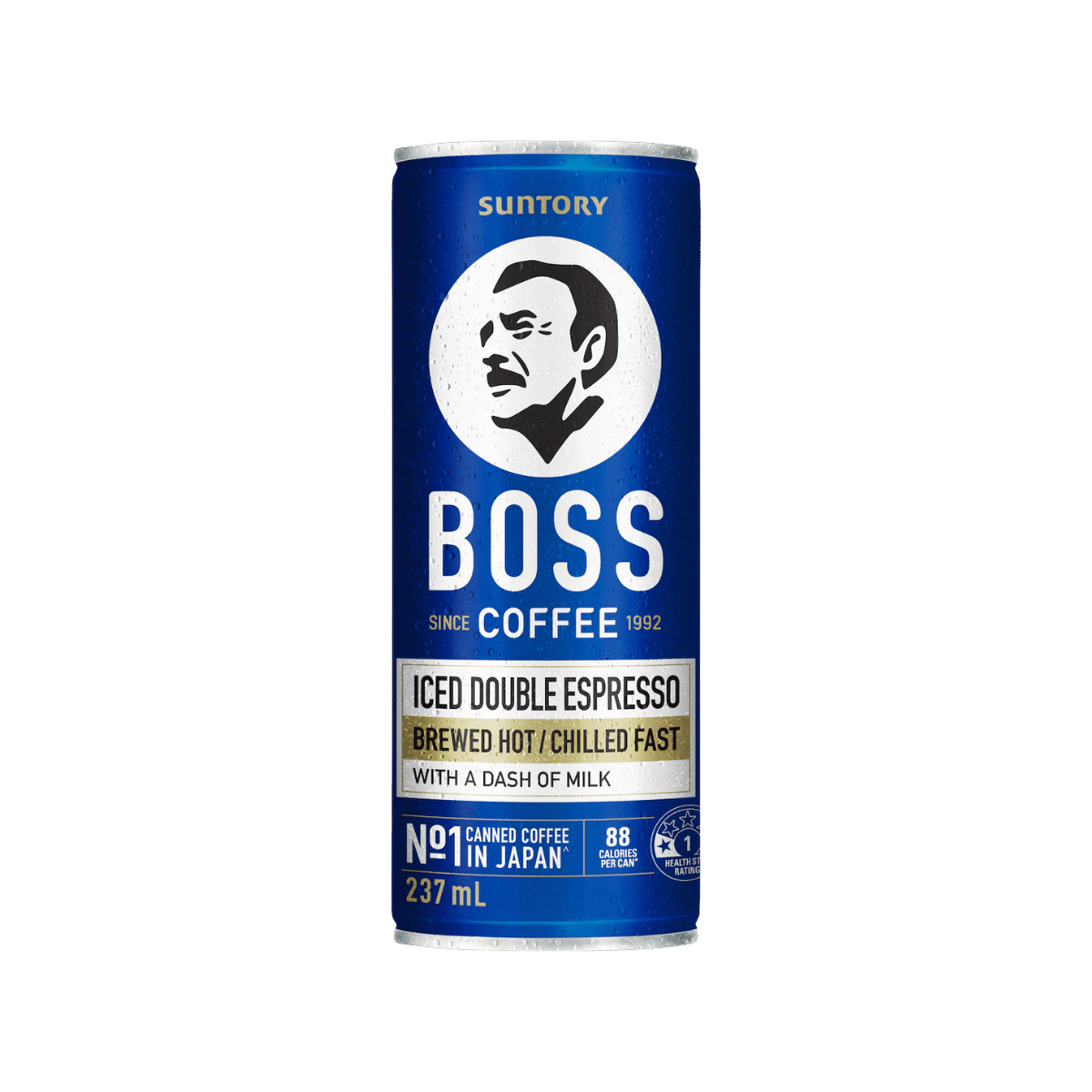 Suntory Boss Iced Coffee Double Espresso 237mL (12 pack)